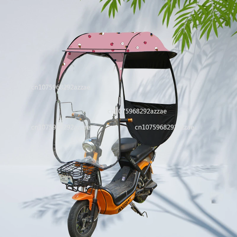 

Canopy awning electric bicycle sun protection rain shield thickened carport parasol