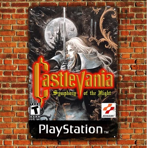 Castlevania Retro-Videospiel Metallposter