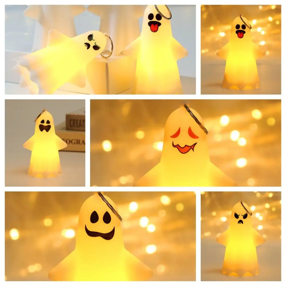 Creative Handheld Ghost Hanging Lamp Hanging LED Halloween Ghost Light Cute Luminous Pumpkin Lantern Home Decor