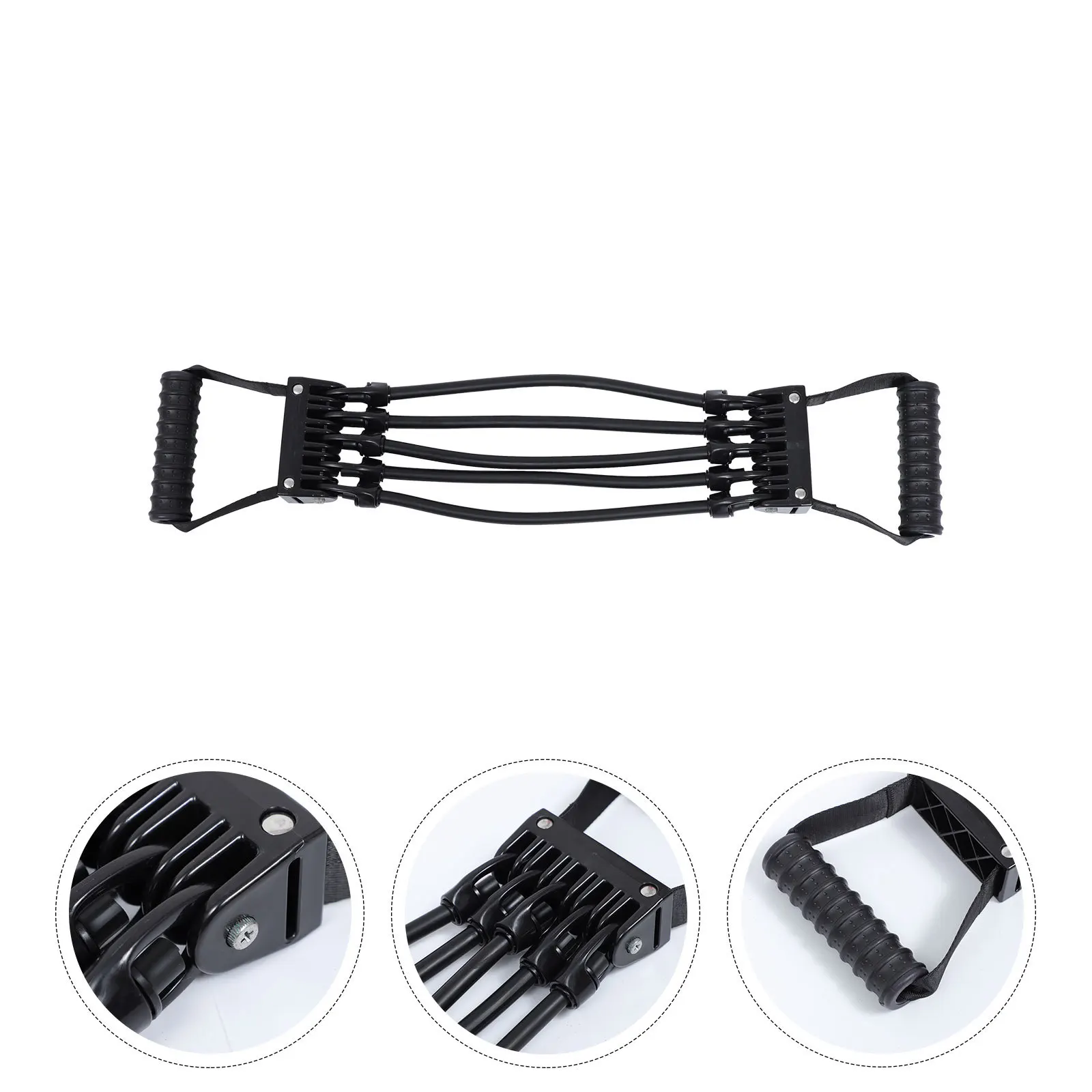 

1Pcs Adjustable Chest Expander Black Elastic Band for Bodybuilding Workout Muscle Training Equipment Portable Fitness Press Belt
