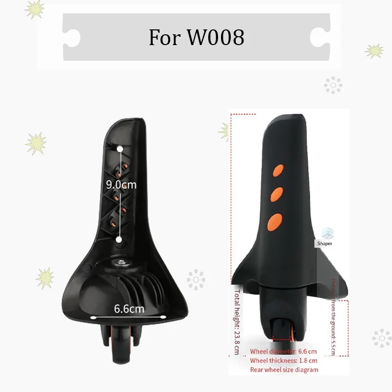 

For W008 Wear-Resistant Upgrade Luggage Wheels - Includes Anti-Detachment Screws + Silent Smooth Operation