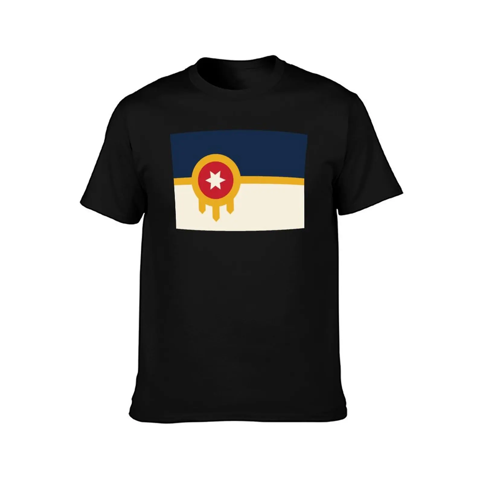 Flag of Tulsa T-Shirt Casual Soft Cotton Short Sleeve Tee T-Shirt