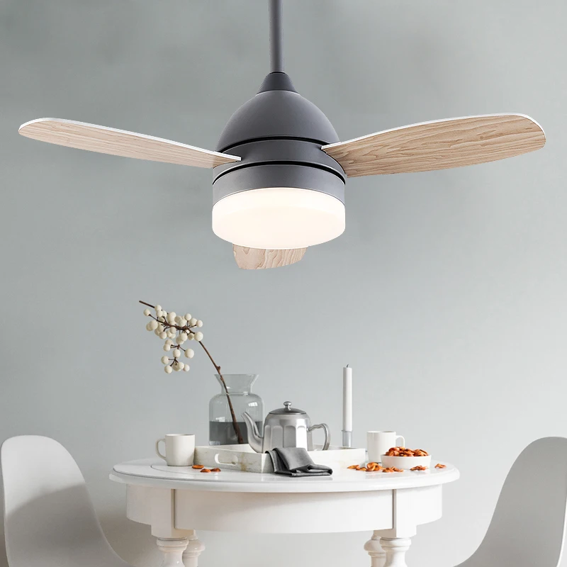 Modern Mini Led Ceiling Fans with Lights Kids Room Modern Ceiling Lamp 220V Ventilator Ceiling Lamps Remote Control