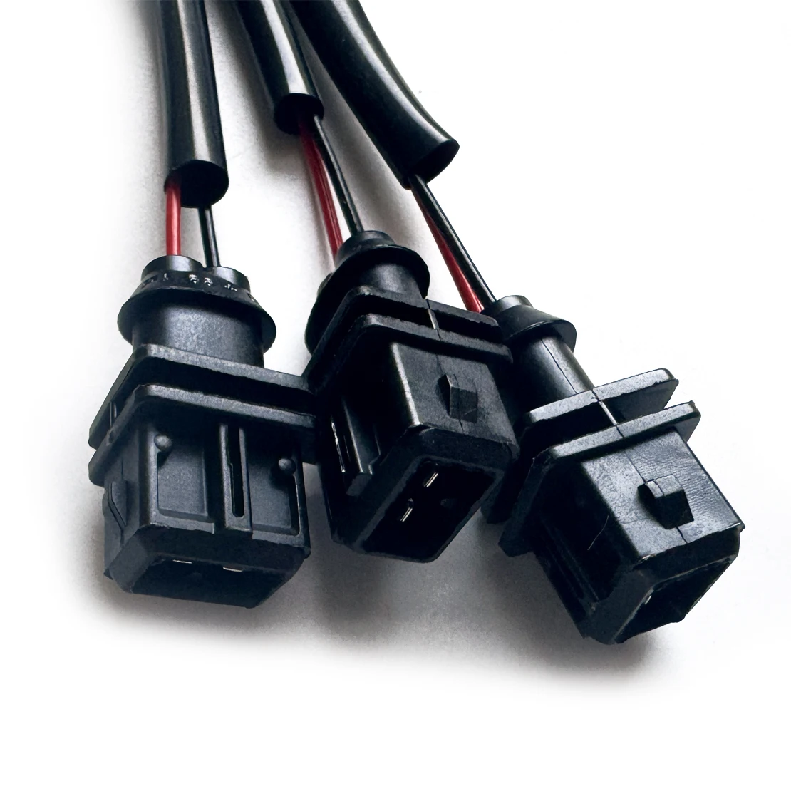 

8 шт. жгут проводов топливной форсунки, адаптер из АБС-пластика, подходит для Jetronic EV1 к Mini Delphi Multec 2