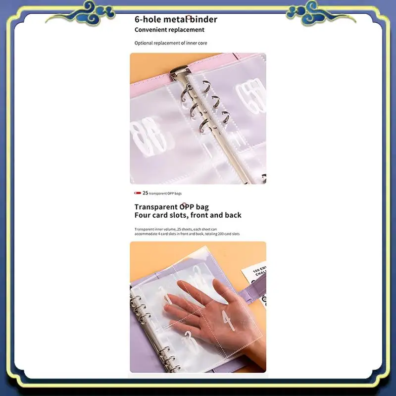 

Portable 100 Envelopes Money Saving Challenge, 100 Envelope Challenge Binder, Money Saving Binder, Budget Book
