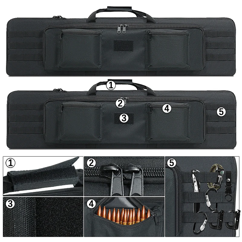 Tactical 100cm 120cm Gun Bag Case Rifle Bag Backpack Sniper Carbine Airsoft Shooting Carry Shoulder Bags for Hunting Accessories