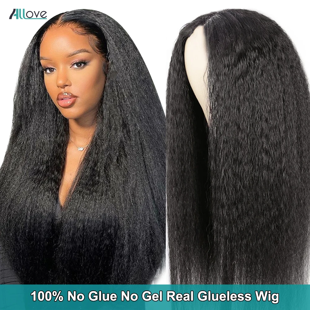 13x4 13x6 Kinky Straight Lace Front Wig Glueless Preplucked Human Wigs Ready To Go Brazilian Remy Lace Closure Wig For Women