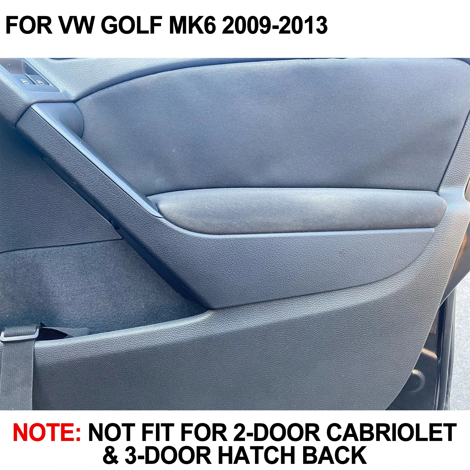 Car Inner Door Handle Inside Interior Door-Pull Handle Front Left Right For VW Golf 6 MK6 2009 - 2013 5K4868039A 5K4868040A NEW