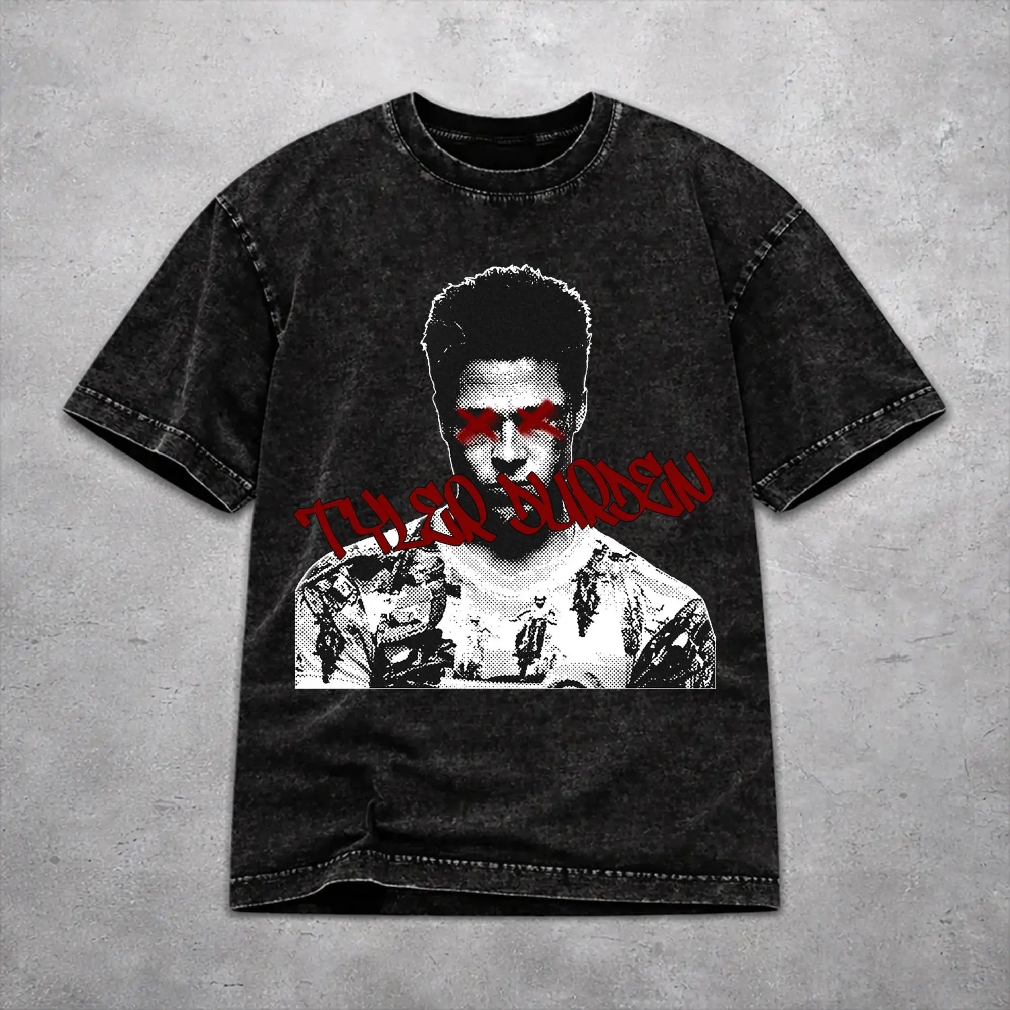 Men Women Wased T-shirts Fight Club Movie Print Shirt Outfit Street  Tee Shirt