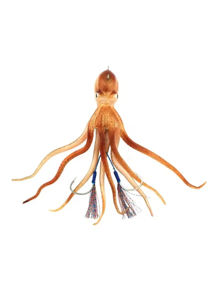 TAKEDO MY14 180G 200G 250G 300G jet d'encre poulpe leurre de pêche en haute mer pêche à la traîne leurre lumineux TPR poulpe appât pour thon