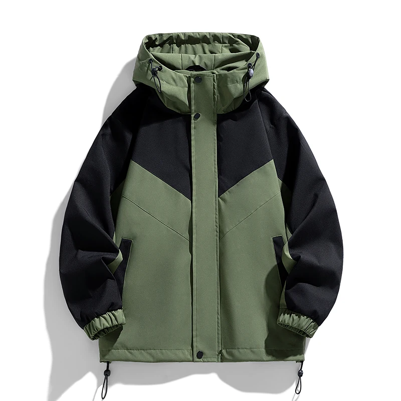 

Outdoor Warm Men Hiking Jackets Windproof Waterproof with Hood Jacket for Men Fashion Quality Camping Coats Casual All-match New