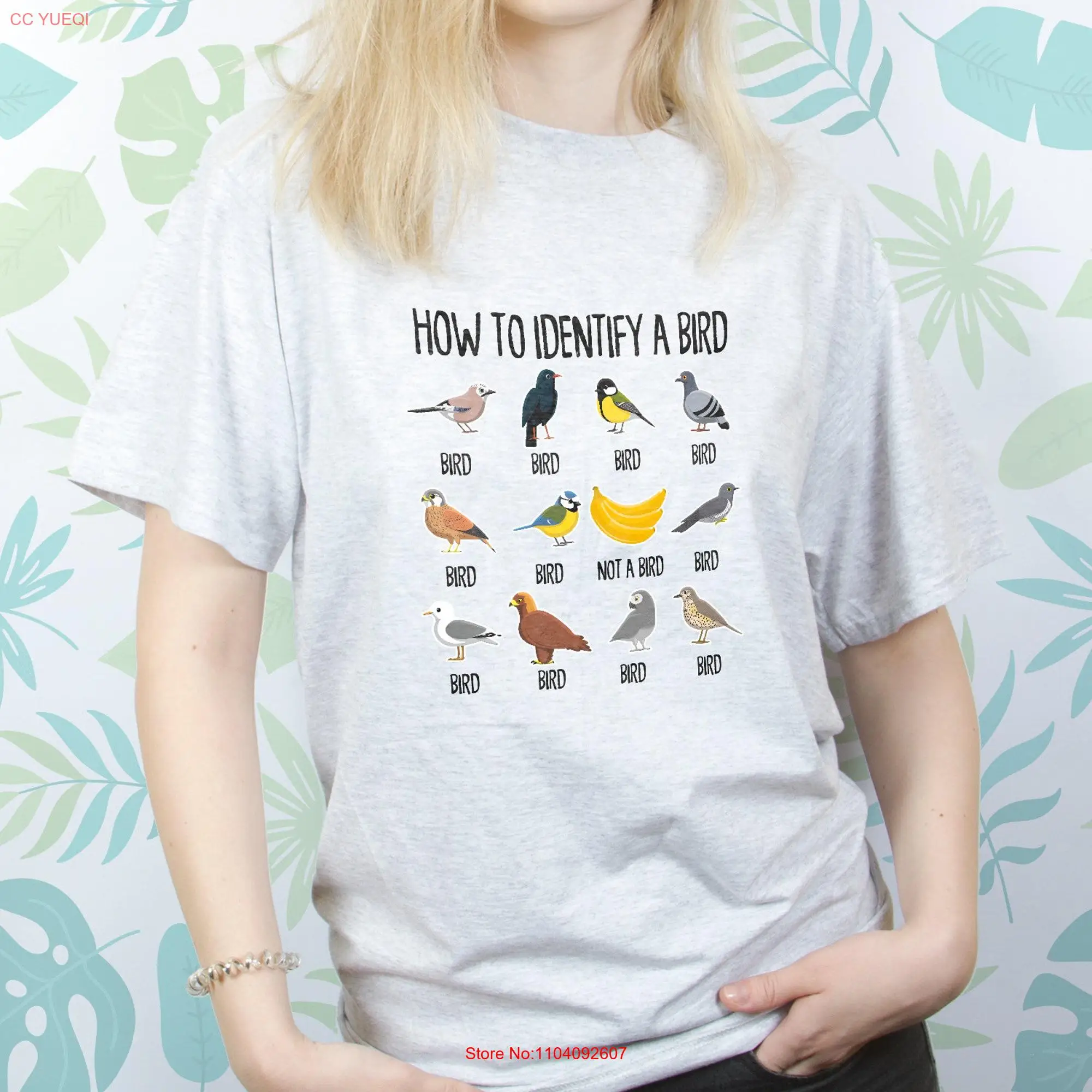 Birds shirt for T with Animals Trendy Funny Bird Nerd Cute Ornitology Design  long or short sleeves