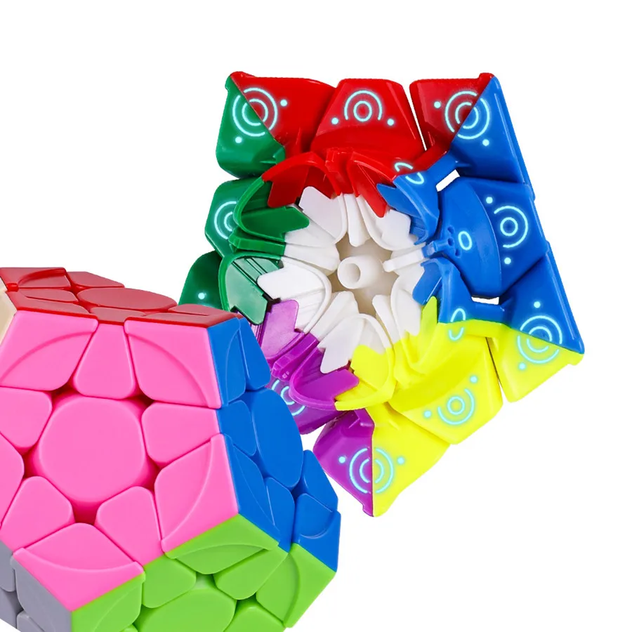 Qiyi QiHeng S2 Megaminx magnétique 3x3 Megaminx Cube de vitesse magique magnétique sans autocollant professionnel Cubo Magico Puzzle jouets