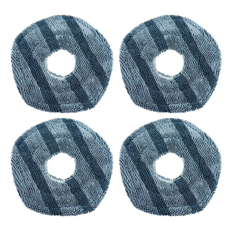 4pcs Mop Cloth Cover For Eufy X10 Pro Omni Robot Vacuum Cleaner Replacement Parts Rags Pads Spare Part Mop Cloth Accessories