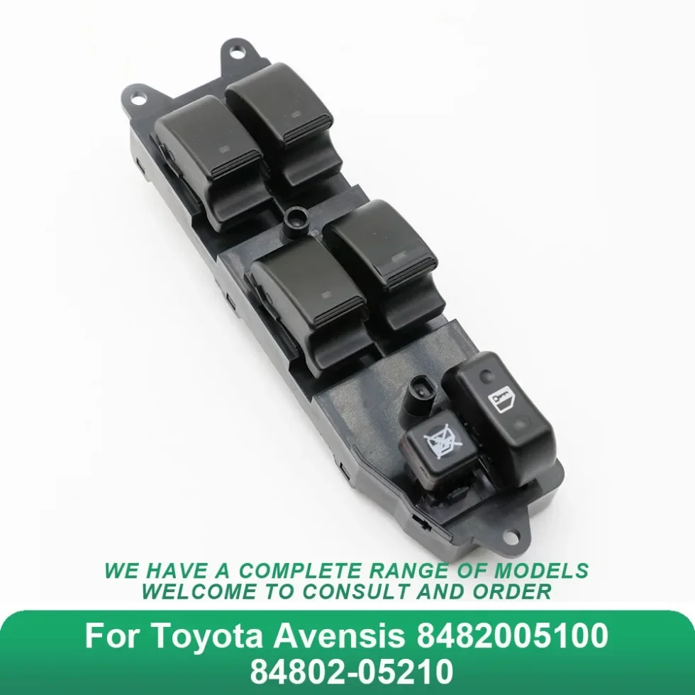 

Malcayang 84820-05100 New Power Window Switch For Toyota Avensis 8482005100 84802-05210 Driver Side Window Control Switch
