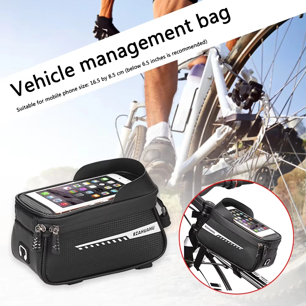防水仕様の自転車用トップチューブ携帯電話バッグ。タッチスクリ - Youtube Phone Accessories のレビューと価格