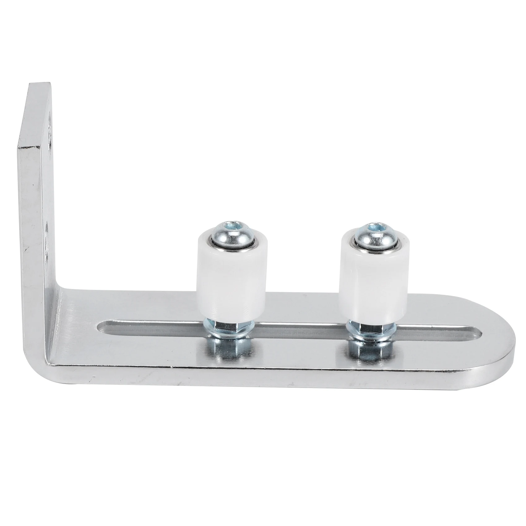 B84B-Floor Guide For Bottom Of Sliding Barn Doors Adjustable Wall Mount Stay Roller Guide Ball Bearings