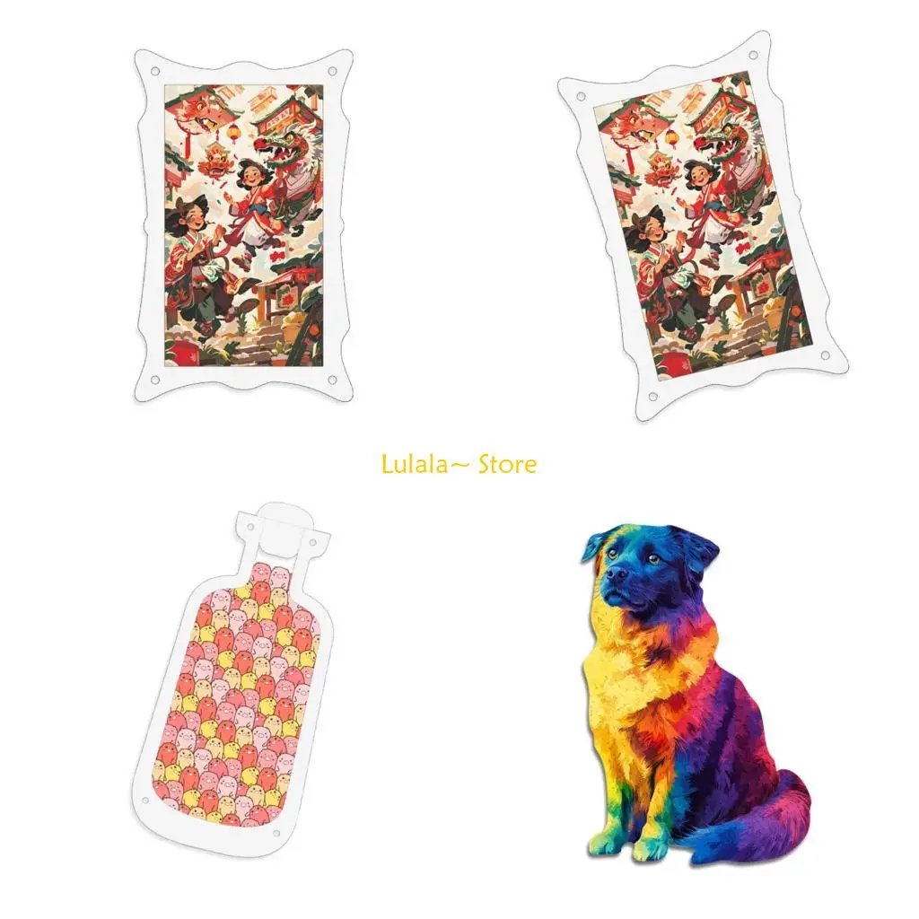 Y4QA Animal Theme Puzzle Irregular Piece Wooden Puzzle For Kids Concentration