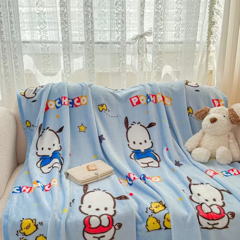 150x200 Sanrio Hello Kitty couverture en peluche drap de lit enfants adulte doux dessin animé climatisation sieste couverture literie lances moelleux couette