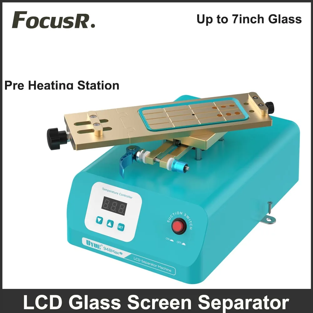 UYUE 948 MAX Touch Screen Repair Rotating LCD Glass Separator Machine Fast Heating Station For BGA PCB iPhone 14 Samsung Phone