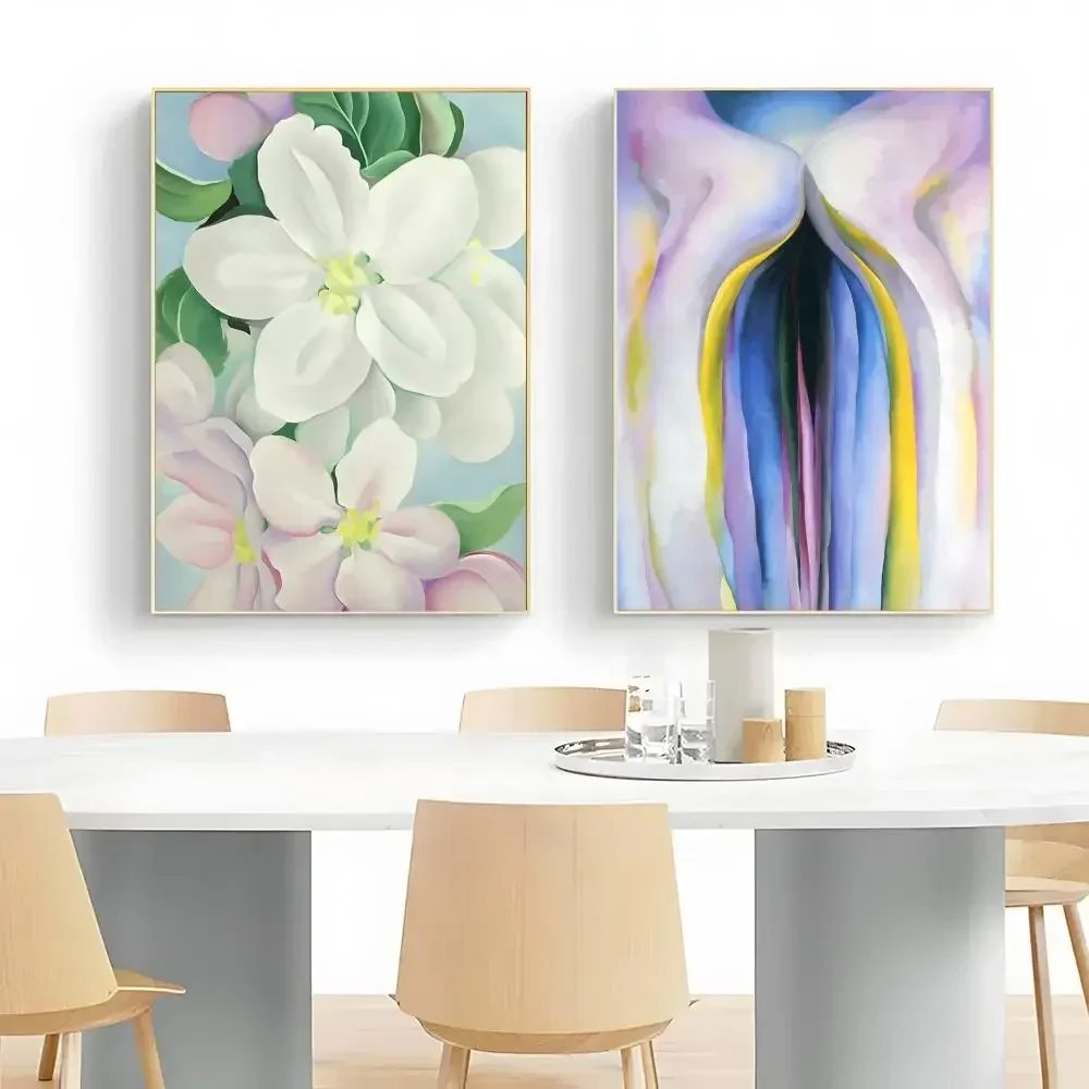 Georgia OKeeffe Abstract Flower Artwork  Poster Wall Art Print Poster Decorative Mural Home Decor Gift Unframed