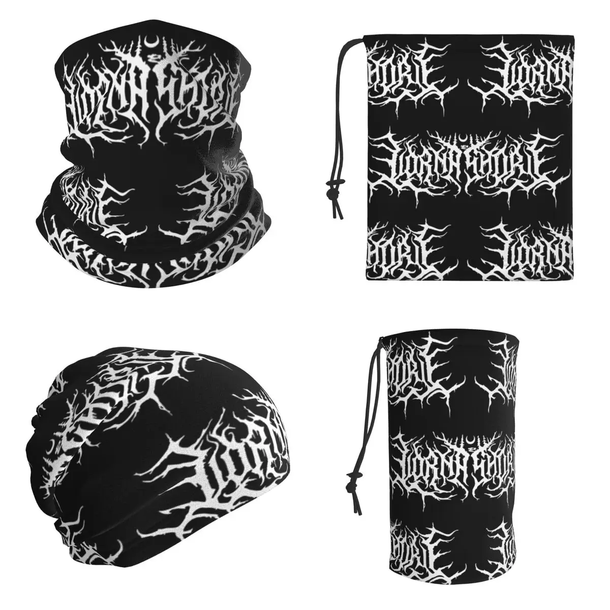 Lorna Shore Merch Lorna Shore Logo Bandana Neck Gaiter Mask Scarf Outdoor Sports Cycling Scarf For Men Women Adult Washable