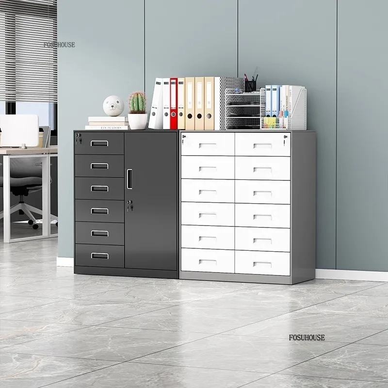 #Drawer Filing Cabinets Office Metal Low Cabinet Financial Lockable File Cabinet with Drawer Storage Modern Office Furniture pp