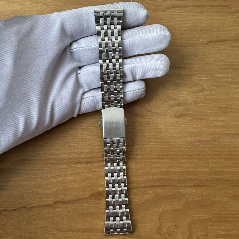 Универсальный ремешок для часов, аксессуары, мужской ремешок из нержавеющей стали с семью бусинами, 22 мм, стальной ремешок, ремешок для часов 18 мм, ремешок для часов 20 мм