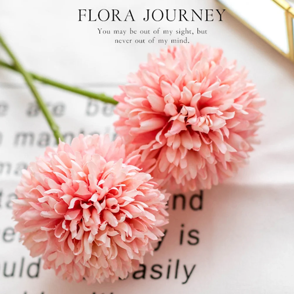 

10Pcs Artificial Dandelion Flowers Pink Realistic Decor Fake Flowers for Home Wedding Garden Artificial Dandelion