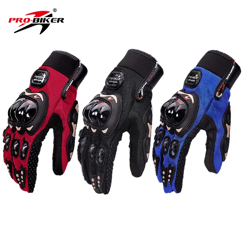 MCS-01C Motorcycle Riding Gloves Men Racing Guantes Moto Anti-fall Breathable Summer Motocross Gloves without Touchscreen