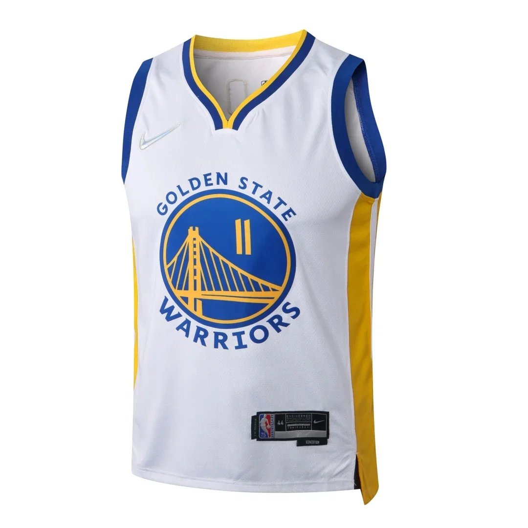 

Nike Basketball Jersey Men Lightweight Breathable Moisture-wicking Authentic Sleeveless Basketball Jersey White Blue