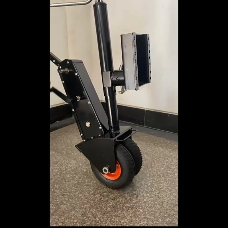 Adjustable Height Boat Trailer Dolly 13-23.2in Manual/Electric Wrench Drive 500lbs Capacity RV Mover for Cargo Moving