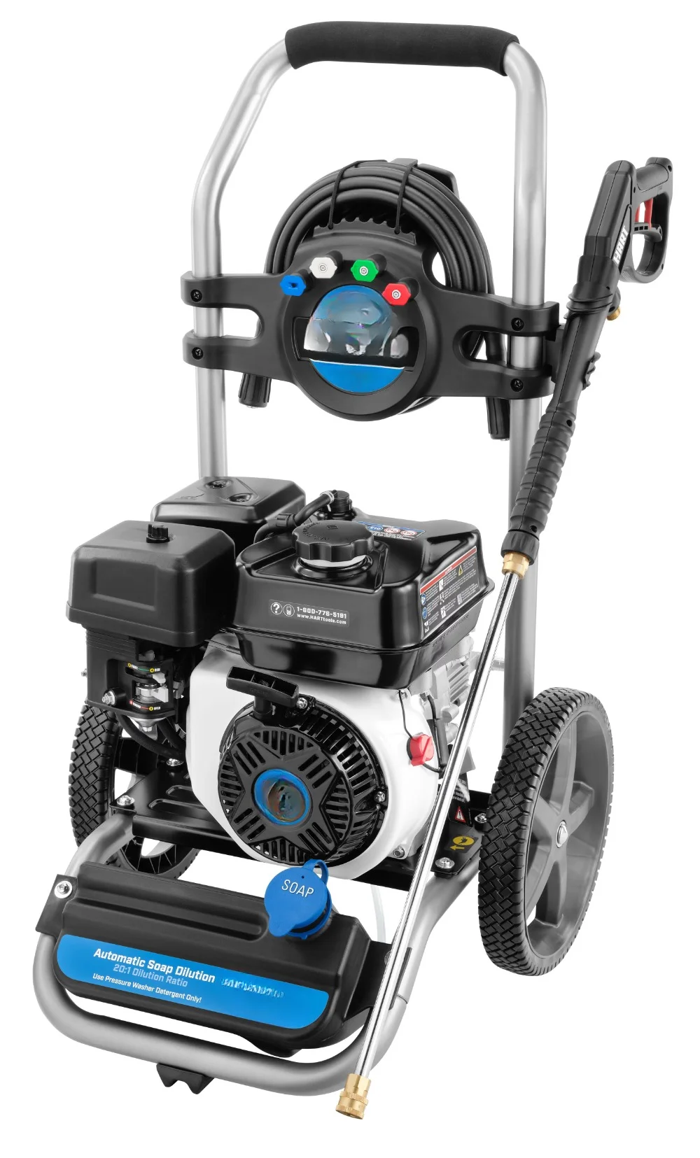 Gas Powered Cold Water Pressure Washer 3100 PSI 2.5 GPM 212cc 4-Cycle OHV Ideal for heavy duty & commercial cleaning