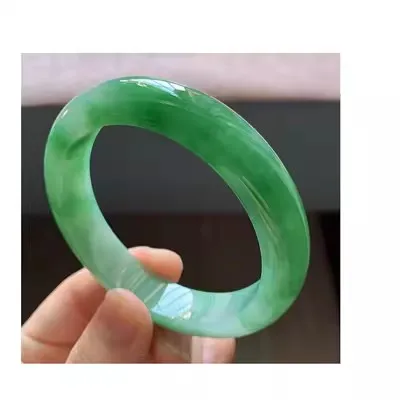 

Natural Myanmar Jade 54mm-62mm bracelet exquisite princess bracelet to send girlfriend to send mother Hetian jade