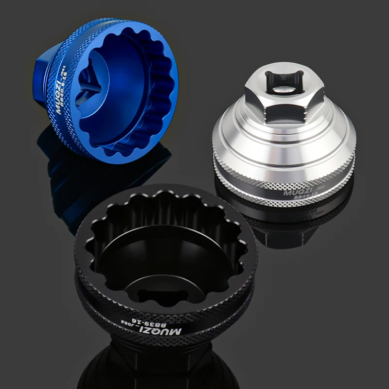Picture 5: MUQZI Bottom Bracket Install Removal Tool 12/16-Notch Fits 39mm/40.5mm/44mm/45.6-46.6mm Outer Diameter BB Cups