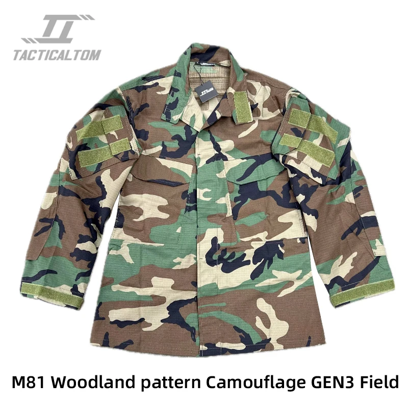 M81 Woodland Camouflage G3 COMBAT กีฬาการล่าสัตว์การฝึกอบรม Camping Hiking GEN3 ทหารยุทธวิธีป้องกันรอยขีดข่วน Field