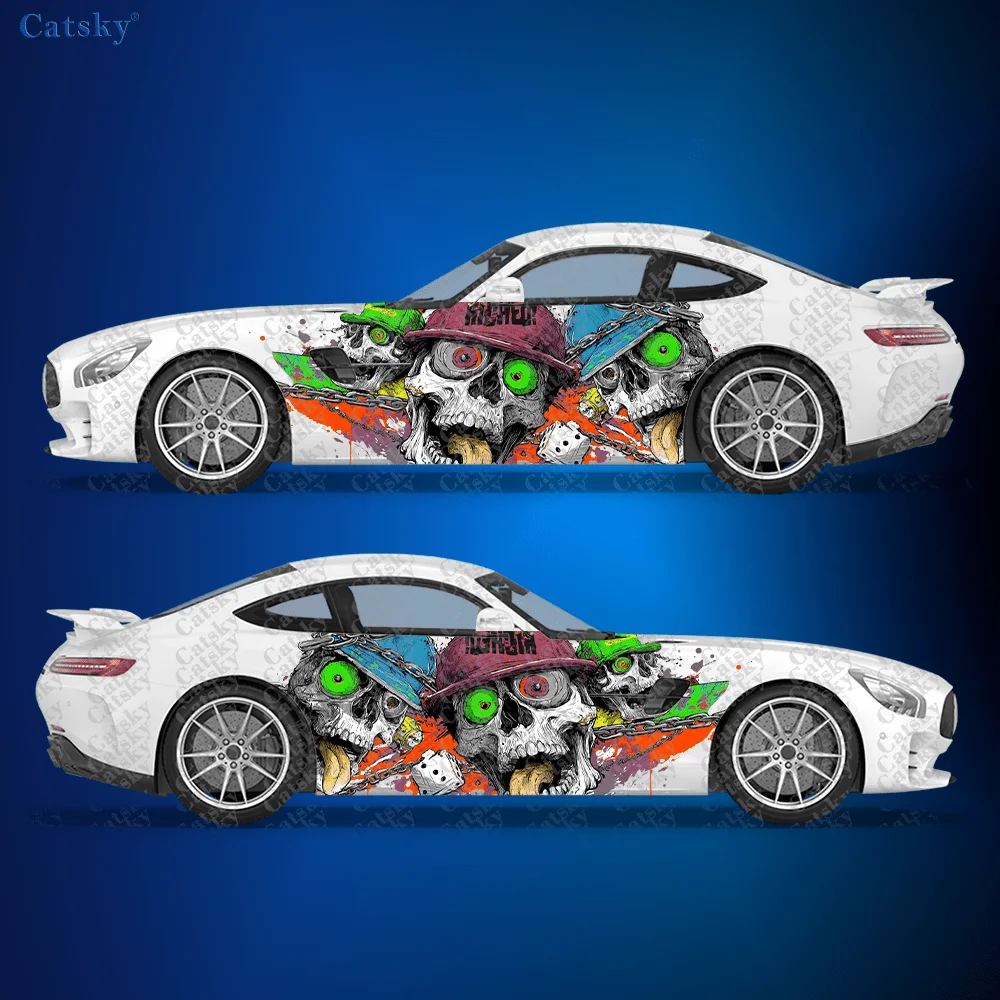 

Дурацкий скелет, брызги, боковая наклейка для автомобиля, водонепроницаемая, устойчивая к царапинам наклейка из ПВХ, защита автомобиля, автоаксессуары в подарок