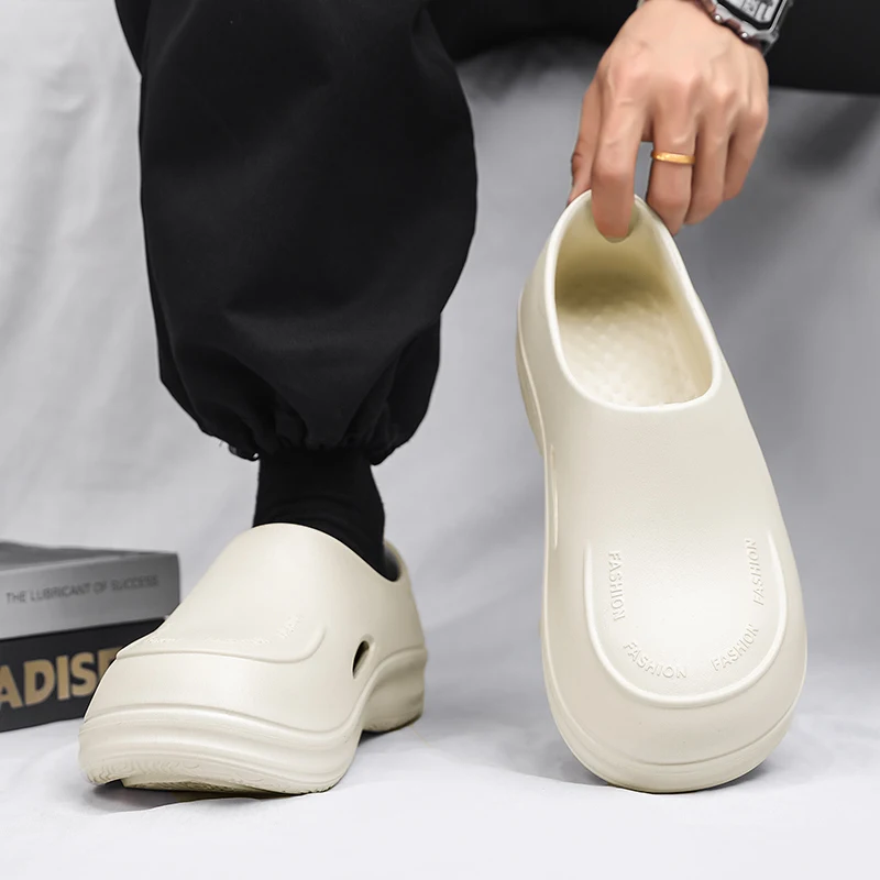 STRONGSHEN Men Chef Shoes Women Non-slip Waterproof Oil-proof Graffiti Kitchen Shoes Work Shoes Chef Master Restaurant Sandals