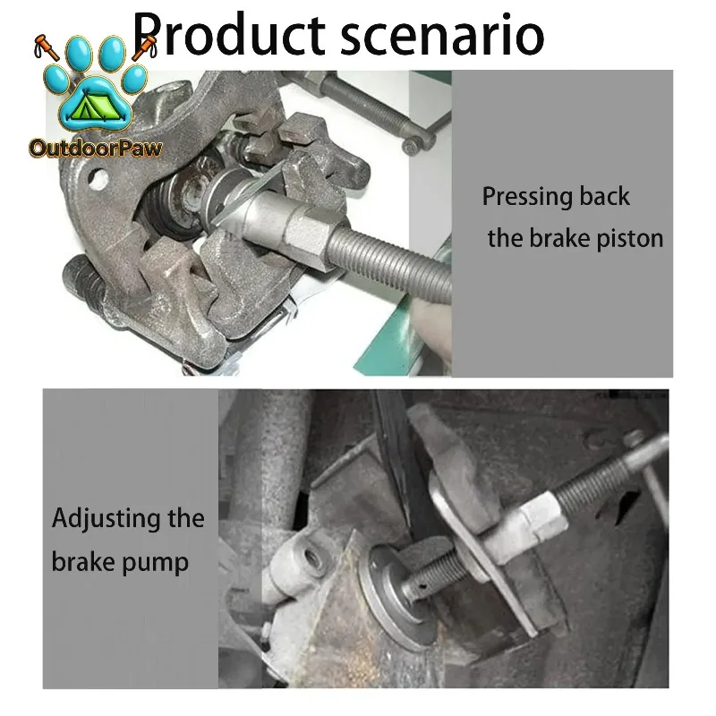 Professional Disc Brake Cylinder Adjuster Wrench, High-Performance Pad Removal Tool, Piston Press for Brake Cylinder