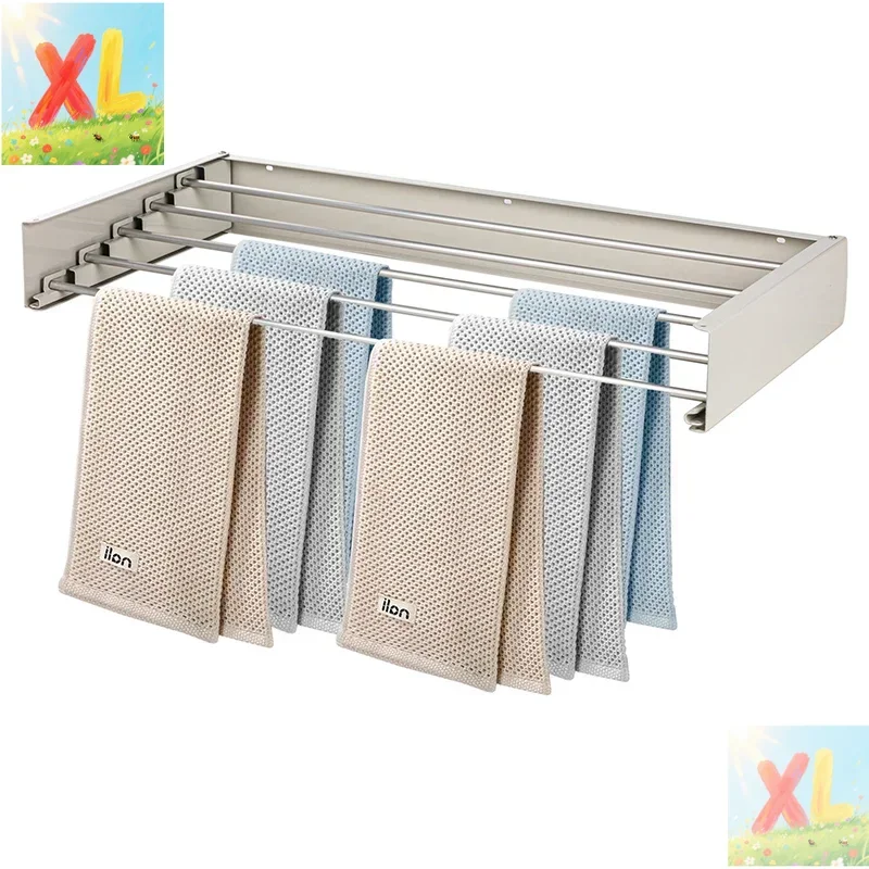 

Heavy duty wall mounted clothes hanger new storage rack&clothes hanger organizer rectangular steel plate aluminum