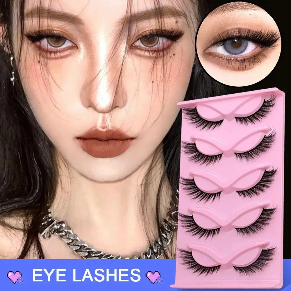 Eye Lashes Mink Eyelashes 3d Curl Winged Natural Eye Eyelashes False Messy Fake Soft Thick Realistic Lashe End Elongate A8c2