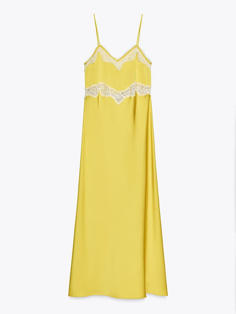 Słodka sukienka midi Dr Faionable, letnia nowość, odzież damska, sukienka na ramiączkach, długa spódnica z wysokim stanem na bankiet.