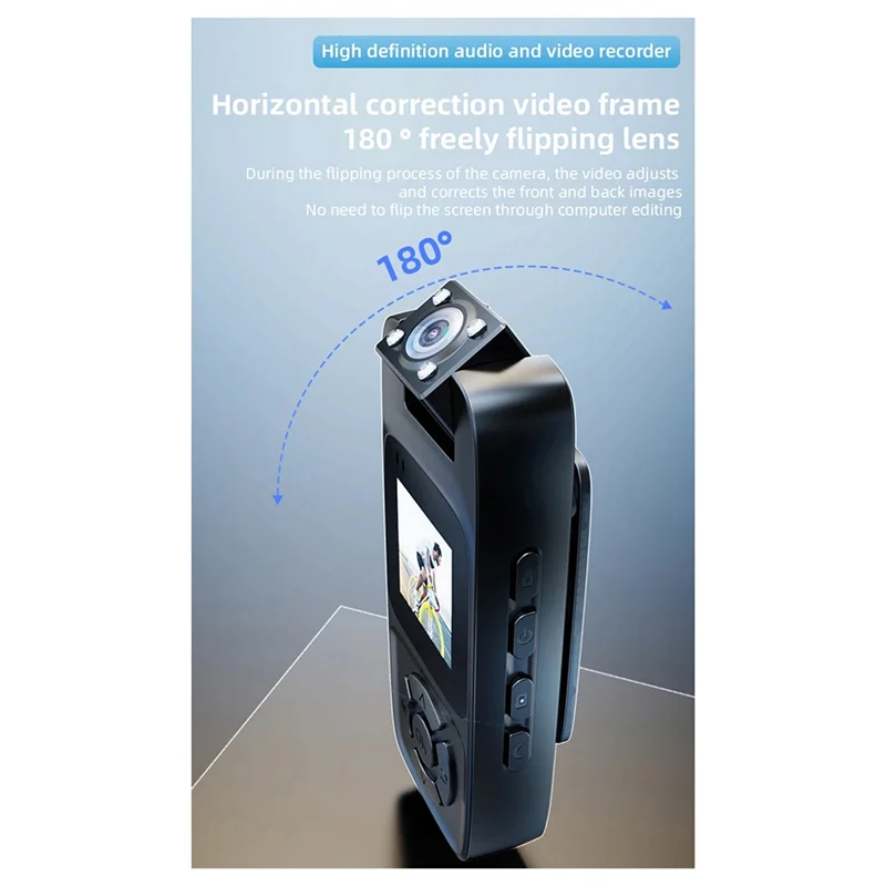 REPLA-4K HD Wifi Camera New Portable Digital Video Recorder Back Clip Body Cam Night Vision Sports Miniature Camcorder