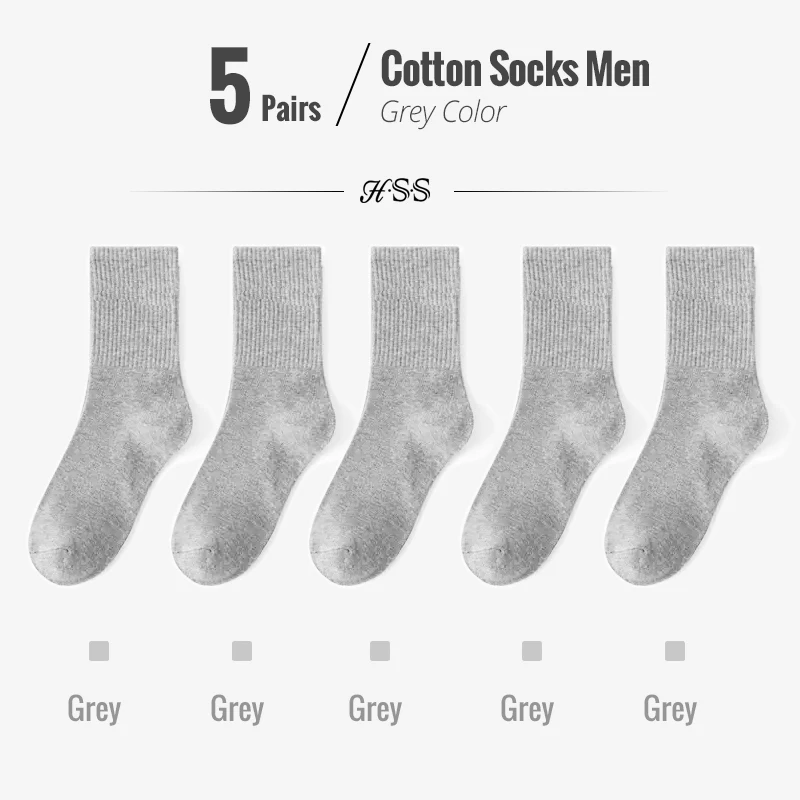 5/10 Pairs 95% Gekämmte Baumwolle Socken Männer Business Kleid Lange Socken Weiche Atmungsaktive Frühling Sommer Bunte Socke Für Mann 5 Paare/los