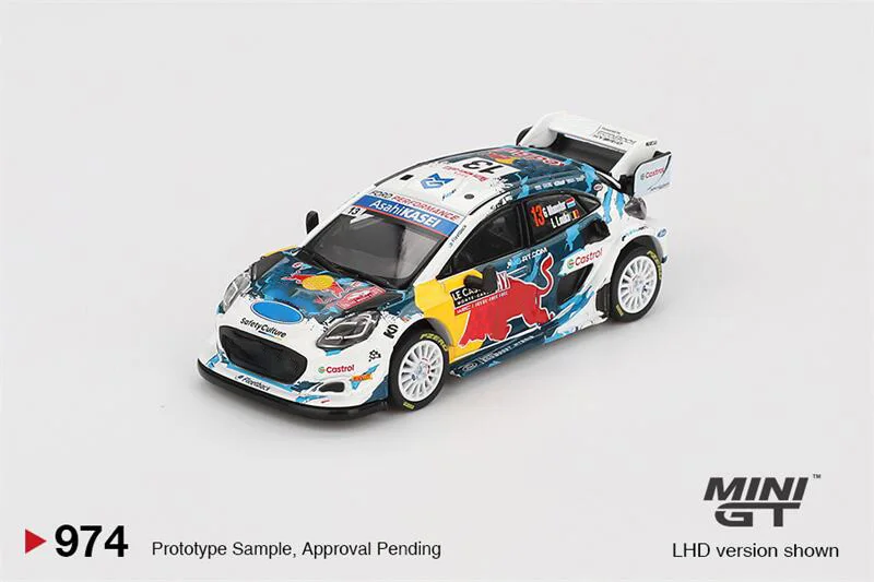 

(Предзаказ) MINI GT 1:64 Rally1 # 13 M-Sport WRT 2024, литая под давлением модель коллекционной машины с левым рулем