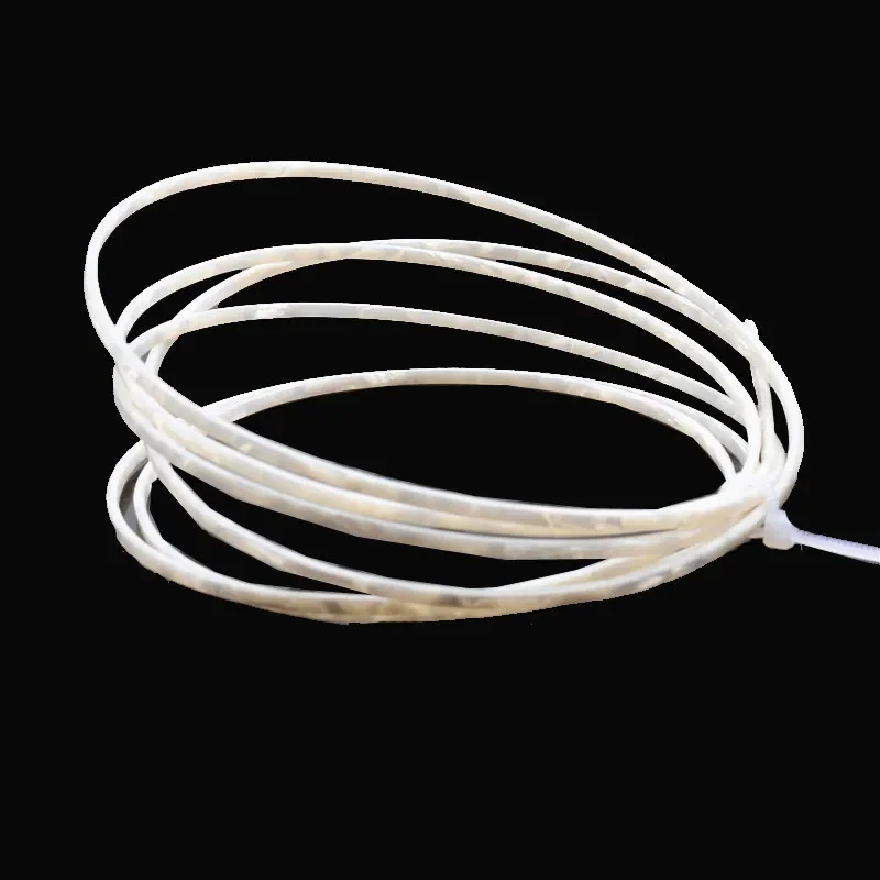 6Pcs Colorful Celluloid 6/5/4/2 mm Width Guitar Binding Purfling 5 Feet Length White Pearl