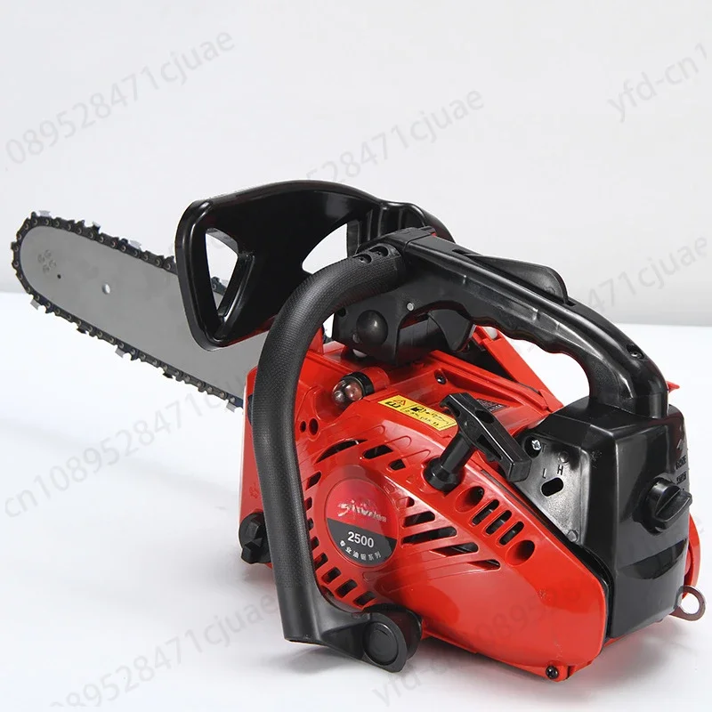 Mini portable 2500 small chain  bamboo  25cc gasoline portable single hand saw 8500rpm 305mm