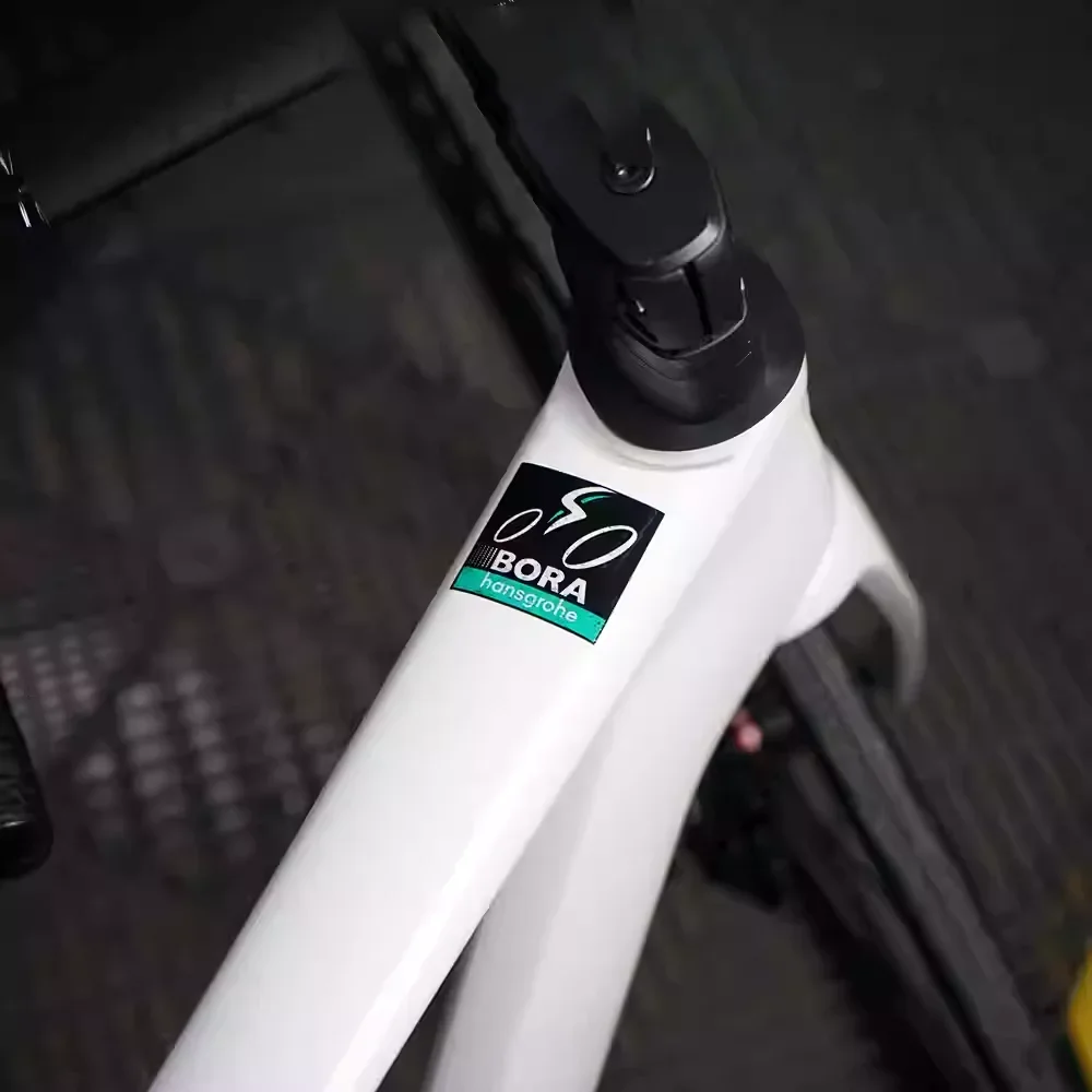 Black & Teal Minimalist Racing Stickers, Waterproof Vinyl Decals for Bike Frame