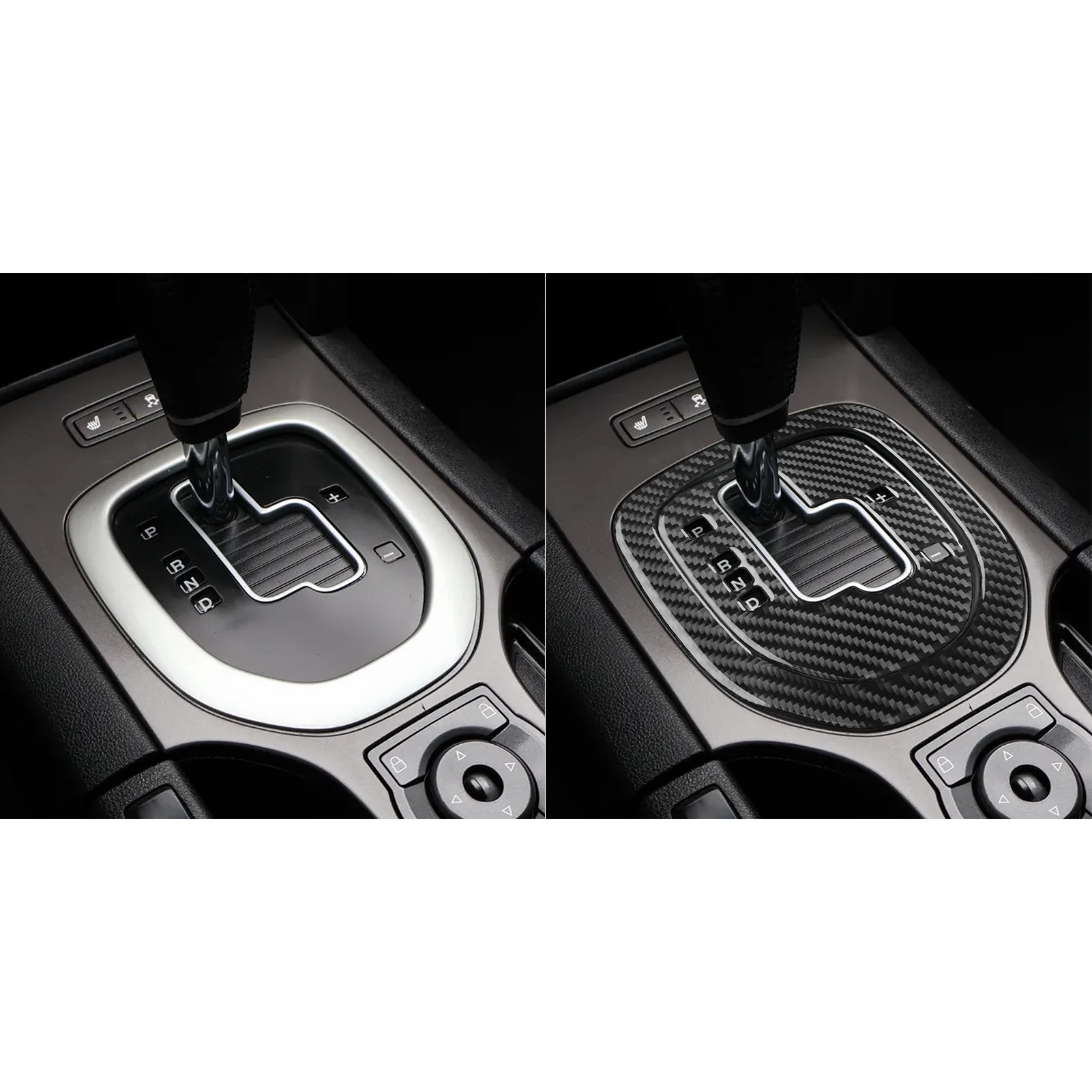 For Pontiac G8 2008-2009 Real Carbon Fiber Sticker Automatic Gear Shift Panel Trim Cover Car inside decorative Accessories