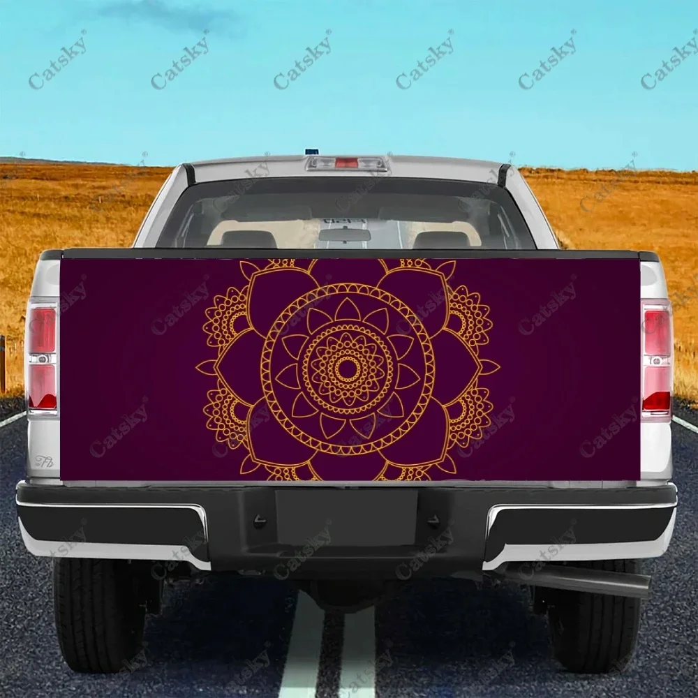 

Мандала узор автомобиля хвост багажника защита Vinly Wrap наклейка наклейка колесо авто украшение капота крышка двигателя для внедорожника внедорожник пикап